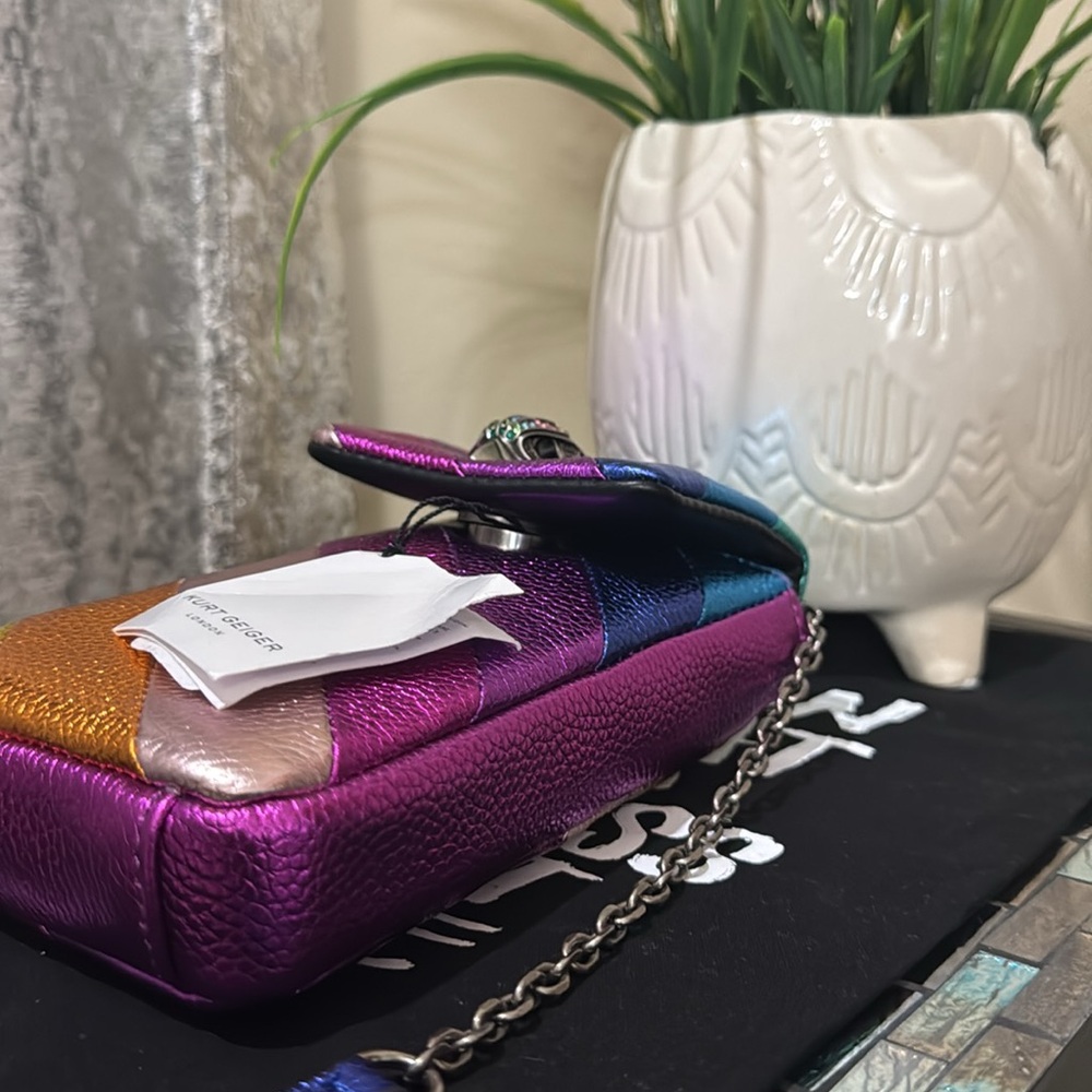 Kurt Geiger London
Metallic Rainbow Phone Crossbody Bag - Picture 12 of 12